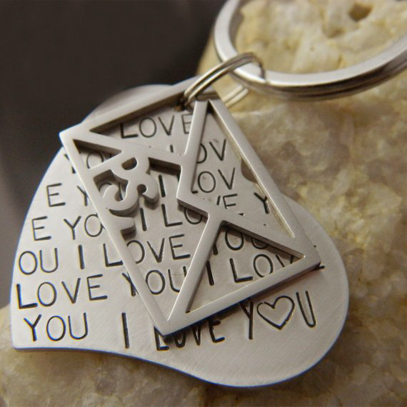 PS I Love You Letter Long Distance Relationship Keychain